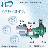 臥式污水排污泵2.5PW淤泥雜質泵