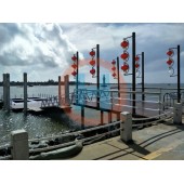 鋼結(jié)構(gòu)浮碼頭浮橋水上建筑景觀交通浮橋碼頭游艇浮碼頭可加工定制