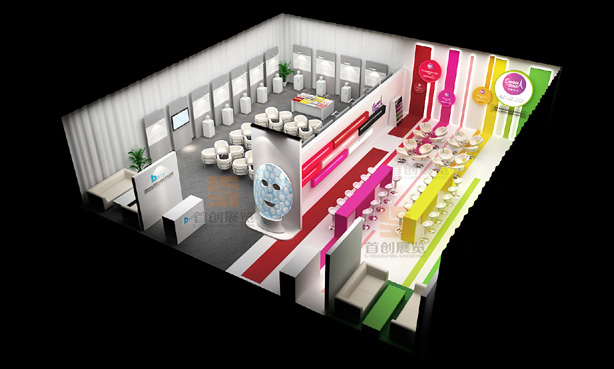 甜蜜時光 展位設計搭建案例(圖1)